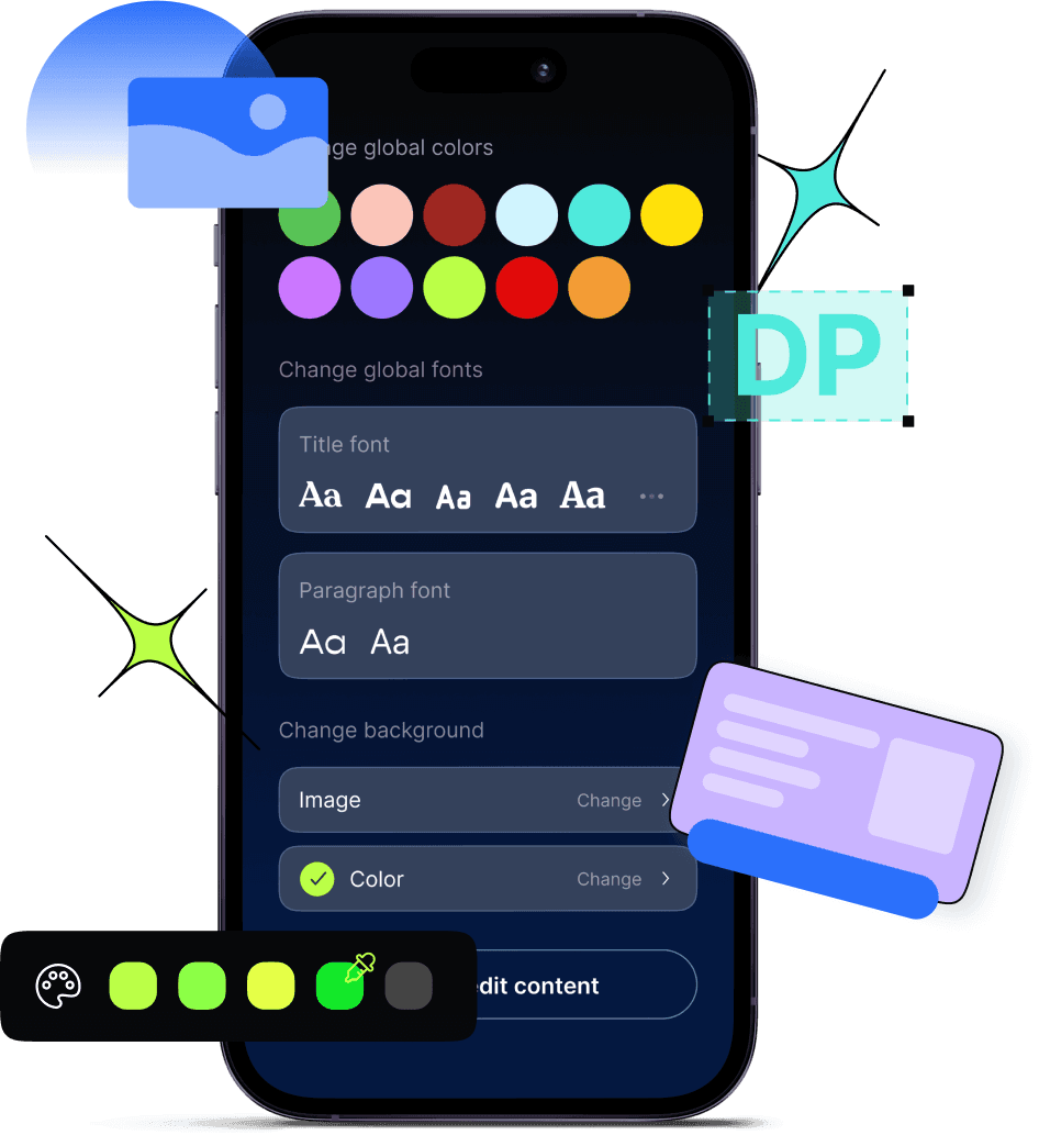 Build a branded bio page