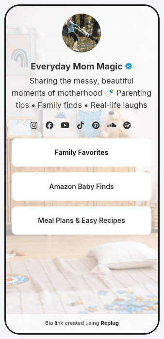 Mom Influencer Bio