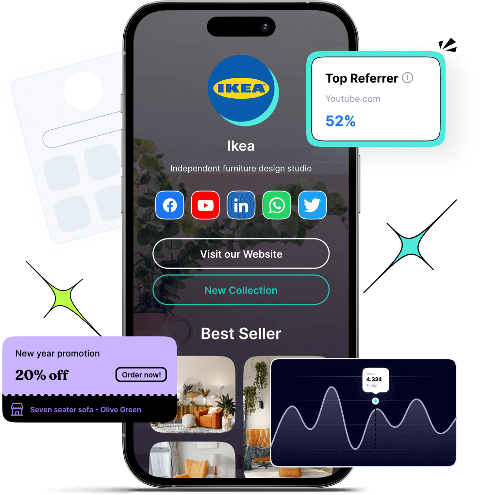 retarget your bio links using Replug