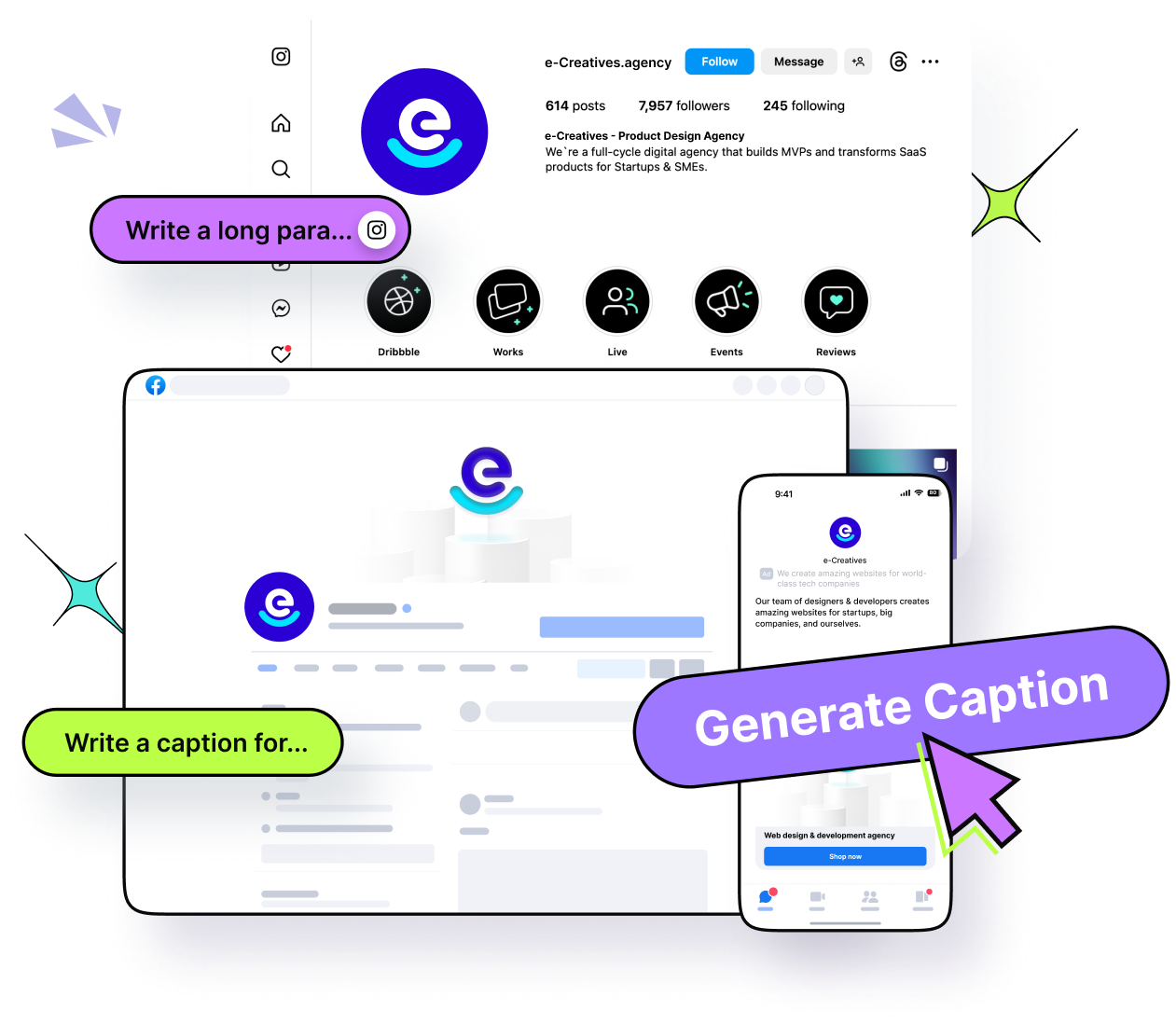 AI caption generator